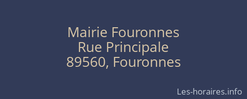 Mairie Fouronnes