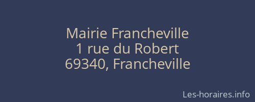 Mairie Francheville