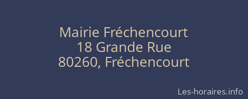 Mairie Fréchencourt
