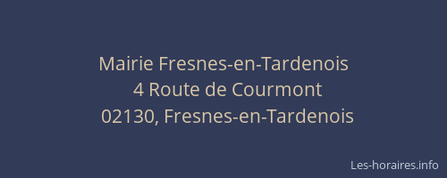 Mairie Fresnes-en-Tardenois