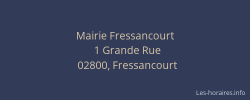 Mairie Fressancourt