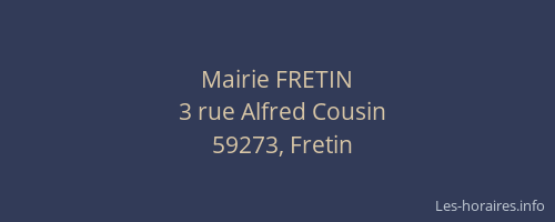 Mairie FRETIN