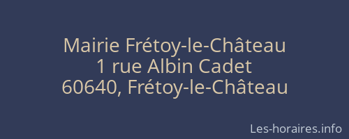 Mairie Frétoy-le-Château