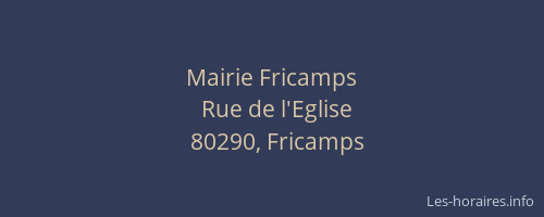 Mairie Fricamps
