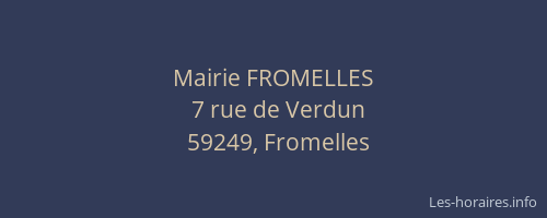 Mairie FROMELLES