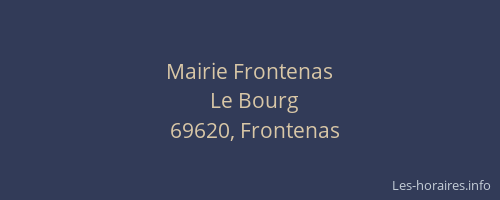 Mairie Frontenas