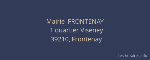 Mairie  FRONTENAY