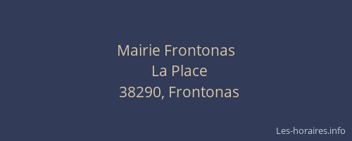 Mairie Frontonas