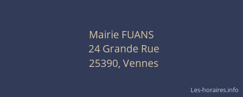 Mairie FUANS