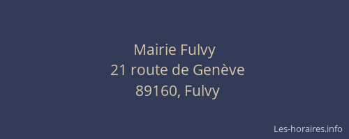 Mairie Fulvy