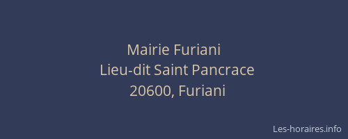 Mairie Furiani
