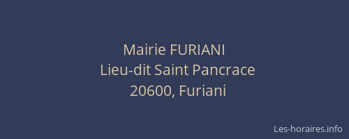 Mairie FURIANI