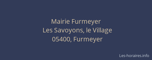 Mairie Furmeyer