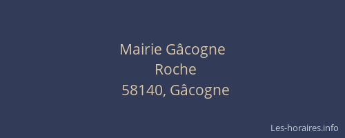 Mairie G&acirc;cogne