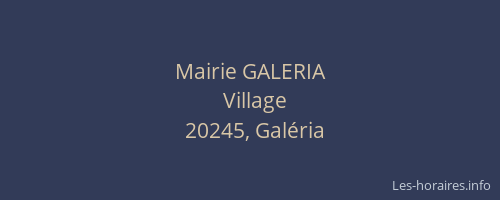 Mairie GALERIA