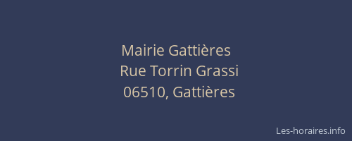 Mairie Gattières