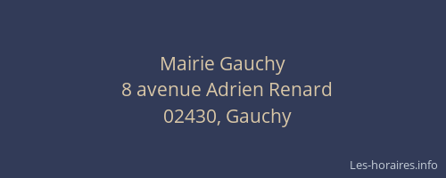 Mairie Gauchy