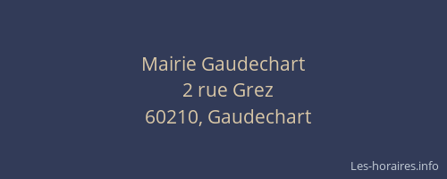 Mairie Gaudechart