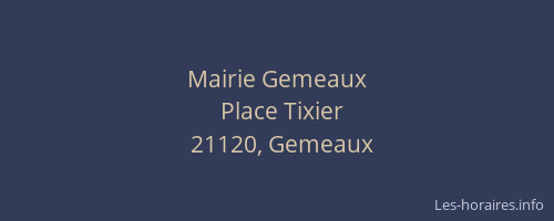 Mairie Gemeaux
