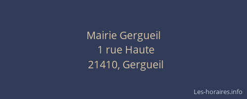 Mairie Gergueil