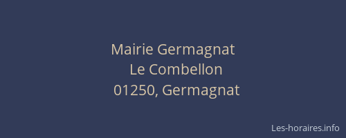 Mairie Germagnat