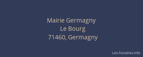 Mairie Germagny