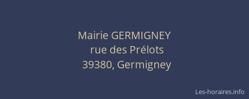 Mairie GERMIGNEY