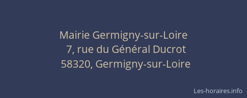 Mairie Germigny-sur-Loire