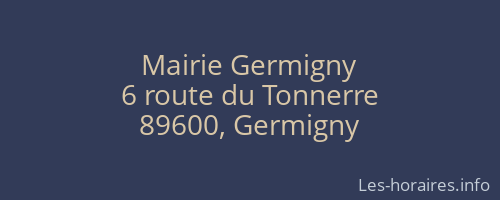Mairie Germigny