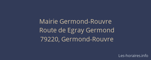 Mairie Germond-Rouvre