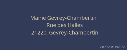 Mairie Gevrey-Chambertin