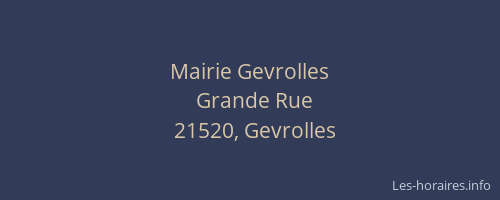 Mairie Gevrolles