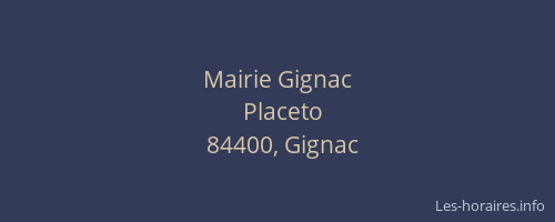 Mairie Gignac