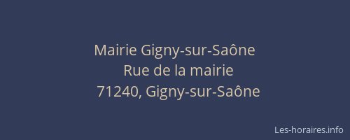 Mairie Gigny-sur-Sa&ocirc;ne