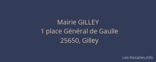 Mairie GILLEY