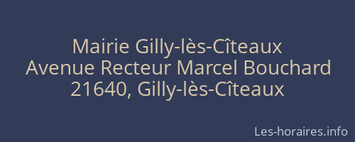 Mairie Gilly-lès-Cîteaux