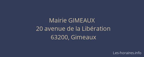 Mairie GIMEAUX