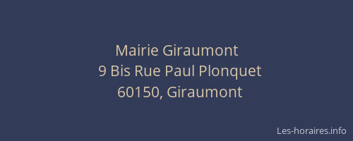 Mairie Giraumont