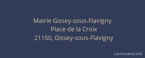 Mairie Gissey-sous-Flavigny