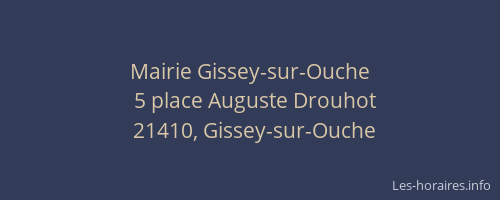 Mairie Gissey-sur-Ouche