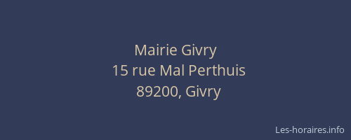 Mairie Givry