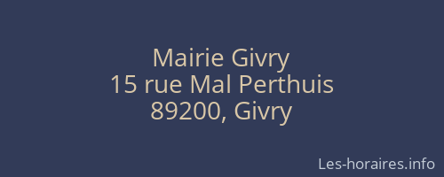 Mairie Givry