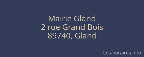 Mairie Gland