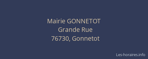 Mairie GONNETOT