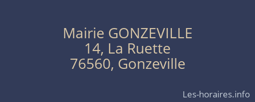 Mairie GONZEVILLE