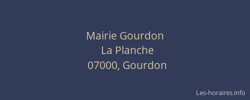 Mairie Gourdon