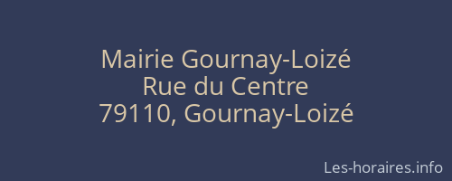 Mairie Gournay-Loizé