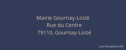 Mairie Gournay-Loizé