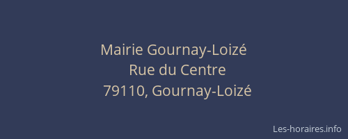 Mairie Gournay-Loiz&eacute;