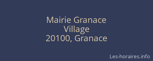 Mairie Granace